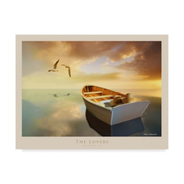 Trademark Fine Art Carlos Casamayor 'The Lovers Boats' Canvas Art, 14x19 ALI40545-C1419GG